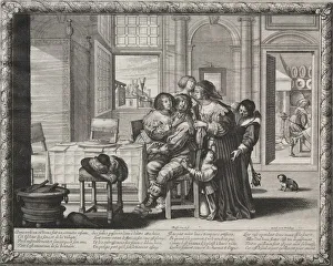 The Prodigal Son: Riotous Living, 1635. Creator: Abraham Bosse (French, 1602-1676) The Prodigal Son: Riotous Living, 1635. Creator: Abraham Bosse (French, 1602-1676)