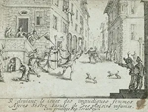 Callot Jacques Prints: The Prodigal Son is Ruined, 1634. Creator: Jacques Callot