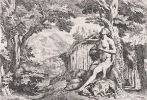 The prodigal son among the swine, from a series of four prints, ca. 1645 The prodigal son among the swine, from a series of four prints, ca. 1645