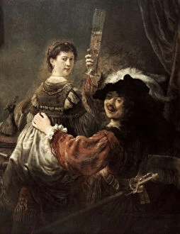 Person Gallery: The Prodigal Son in the Tavern (Rembrandt and Saskia), c1635. Artist: Rembrandt Harmensz van Rijn