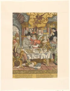 World Prints: The prodigal son wastes his inheritance, c.1540-c.1550. Creator: Cornelis Anthonisz