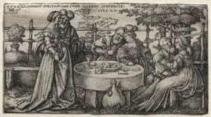 1500 1550 Prints: The Prodigal Son: Wasting His Fortune. Creator: Hans Sebald Beham (German, 1500-1550)
