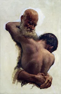 Relieved Prints: The prodigal's return, c1900. Creator: Edward Stott
