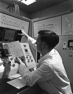 Control Panel Gallery: Production line control room, Spillers Animal Foods, Gainsborough, Lincolnshire, 1962