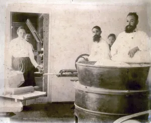 Production of mineral water cake, Yessentuki, Russia, 1900s