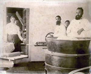 Baking Gallery: Production of mineral water cake, Yessentuki, Russia, 1900s