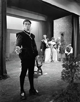 Production of Shakespeares Twelfth Night, Worksop College, Derbyshire, 1960. Artist