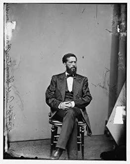 Academic Collection: Prof. John Langston, Howard University, between 1860 and 1875. Creator: Unknown