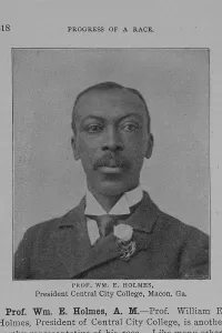 Prof. Wm. E. Holmes, President Central City College, Macon, Ga. 1902. Creator: Unknown