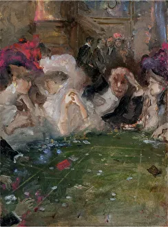 Card Players Collection: Professional Roulette Gamblers