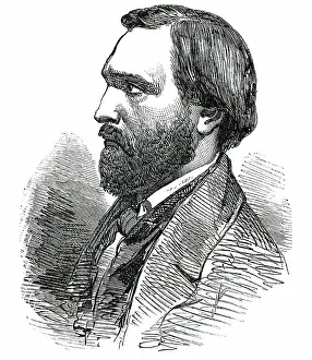 Escaped Prints: Professor Kinkel, from a lithograph published at Berlin, 1850. Creator: Unknown