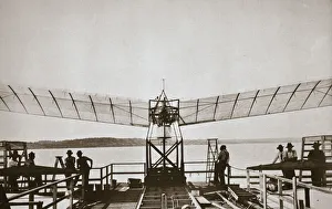 River Potomac Prints: Professor Samuel P Langleys aeroplane, 1903