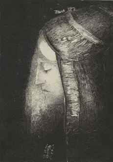 Profil de lumière (Profile of light), 1886. Creator: Odilon Redon