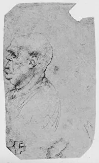 Profile of a Bald Man to the Left, c1480 (1945). Artist: Leonardo da Vinci