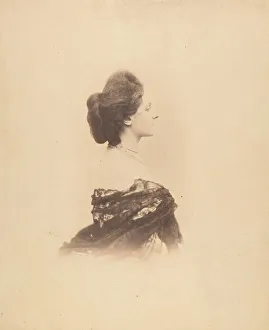 [Profile with Chignon, Large], 1859. Creator: Pierre-Louis Pierson