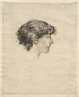Robert Frederick Blum American Prints: Profile of a Girl, 1800s. Creator: Robert Frederick Blum (American, 1857-1903)