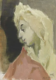 Humble Prints: Profile of Madonna, after El Greco (Profile of Mary Magdalen)