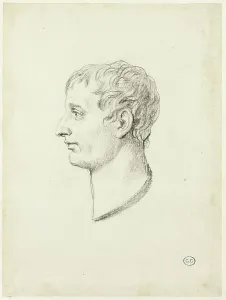 David Louis Prints: Profile of Napoleon, c. 1810. Creator: Jacques-Louis David
