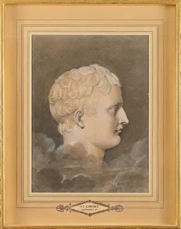 Girodet De Roucy Trioson Gallery: Profile of Napoleon I Bonaparte (1769-1821), 1812