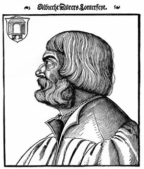 Images Dated 10th October 2007: Profile portrait of Albrecht Durer, 1527, (1936). Artist: Erhard Schon