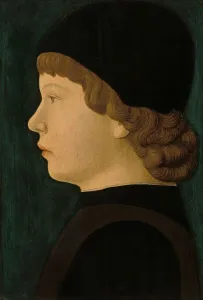 Tempera And Oil On Panel Prints: Profile Portrait of a Boy, c. 1460 / 1470. Creator: Unknown