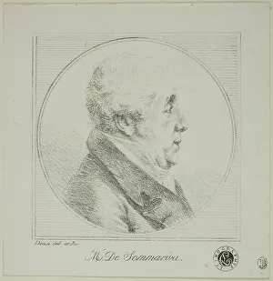 Denon Dominique Vivant Baron Prints: Profile Portrait of Monsieur de Sommariva, c. 1820. Creator: Vivant Denon