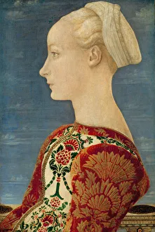 Profile Portrait of a Young Lady, 1465. Artist: Pollaiuolo, Antonio (ca 1431-1498) Profile Portrait of a Young Lady, 1465. Artist: Pollaiuolo, Antonio (ca 1431-1498)