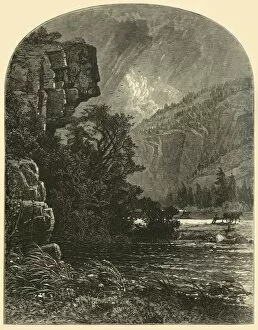 Abel Reid Gallery: Profile Rock, 1874. Creator: W. J. Linton