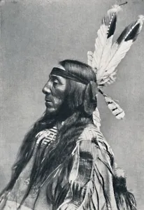 Robert Wilson Prints: Profile view of a Sioux, 1912. Artist: Robert Wilson Shufeldt