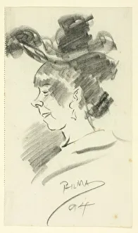 Phil May Prints: Profile of a Woman, 1894. Creator: Philip William May