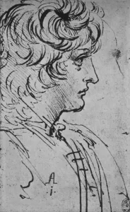 Profile of a Youth to the Right, c1480 (1945). Artist: Leonardo da Vinci Profile of a Youth to the Right, c1480 (1945). Artist: Leonardo da Vinci