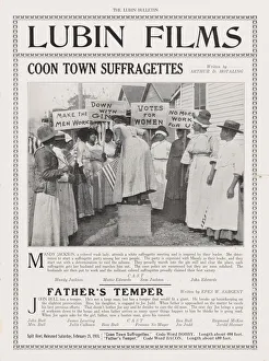 Placard Collection: Program for Coon Town Suffragettes, 1914. Creator: Unknown