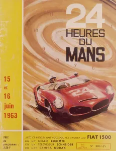 Crash Helmet Prints: A programme advertising Le Mans 24 Hours, 1963. Artist: G Leygnac