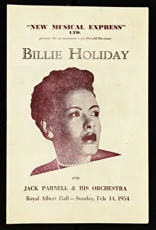 Blues Gallery: Programme for Billie Holiday and Jack Parnell & His Orchestra, Royal Albert Hall