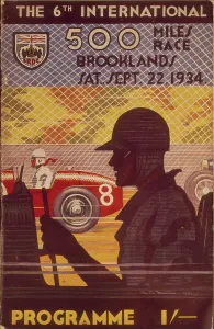 Brooklands Prints: A programme for the Brooklands 500 miles race, 1935