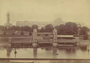 Delamotte Gallery: Progress of the Crystal Palace at Sydenham, 1854. Creator: Philip Henry Delamotte