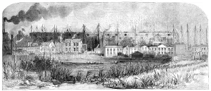 Enormous Prints: Progress of the Great Ship, building at Millwall