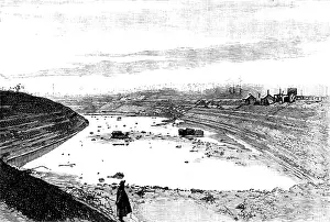 Salford Prints: Progress of the Manchester Ship Canal works: finished cutting at Weaste