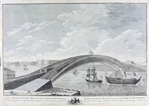 The Project of the Bridge across Neva River by Ivan Kulibin