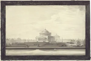 State Central Literary Museum Prints: Project of the Cathedral of Christ the Saviour in Moscow