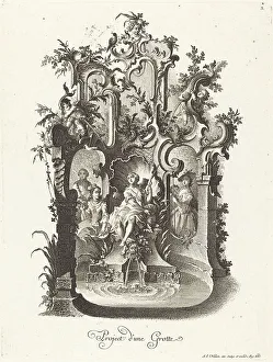 Project d'une Grotte (Plan for a Grotto), c. 1755/1760. Creator: Johann Esaias Nilson