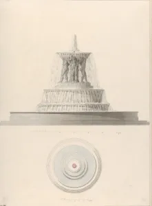 Fontaine Pierre Francois Leonard Prints: Project for a Fountain for La Place Louis XV, ca. 1806. Creator