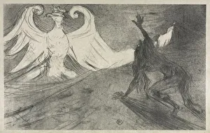 1864 1901 Prints: Project for Frontispiece to: Au pied du Sinai, 1898. Creator: Henri de Toulouse-Lautrec
