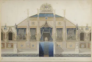 Oath Gallery: Project of the Great Tribune and the Throne for the Feast of the Distribution of Eagles, 1807