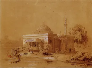 Project of the Turkish Bath pavilion in Catherine Park of Tsarskoye Selo, c. 1850. Artist: Monighetti, Ippolit Antonovich (1819-1878)