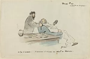 Barber Collection: Project de Voyage, c. 1897. Creator: Jean Louis Forain