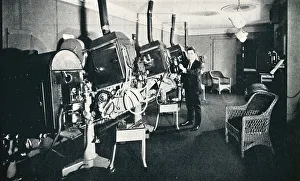 Detroit Prints: Projection room, Capitol Theatre, Detroit, Michigan, 1925