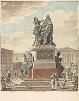 Strong Gallery: Projet d un monument a ériger pour le roi, 1790. Creator: Jean Francois Janinet