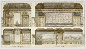 Chateau De Versailles Gallery: Projet de decors des appartements de l Empereur et de l Imperatrice au Châ