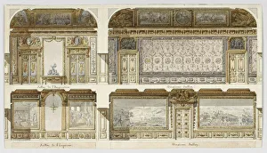 Projet de decors des appartements de l Empereur et de l Imperatrice au Châ